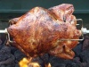 Приготовление курицы на мангале